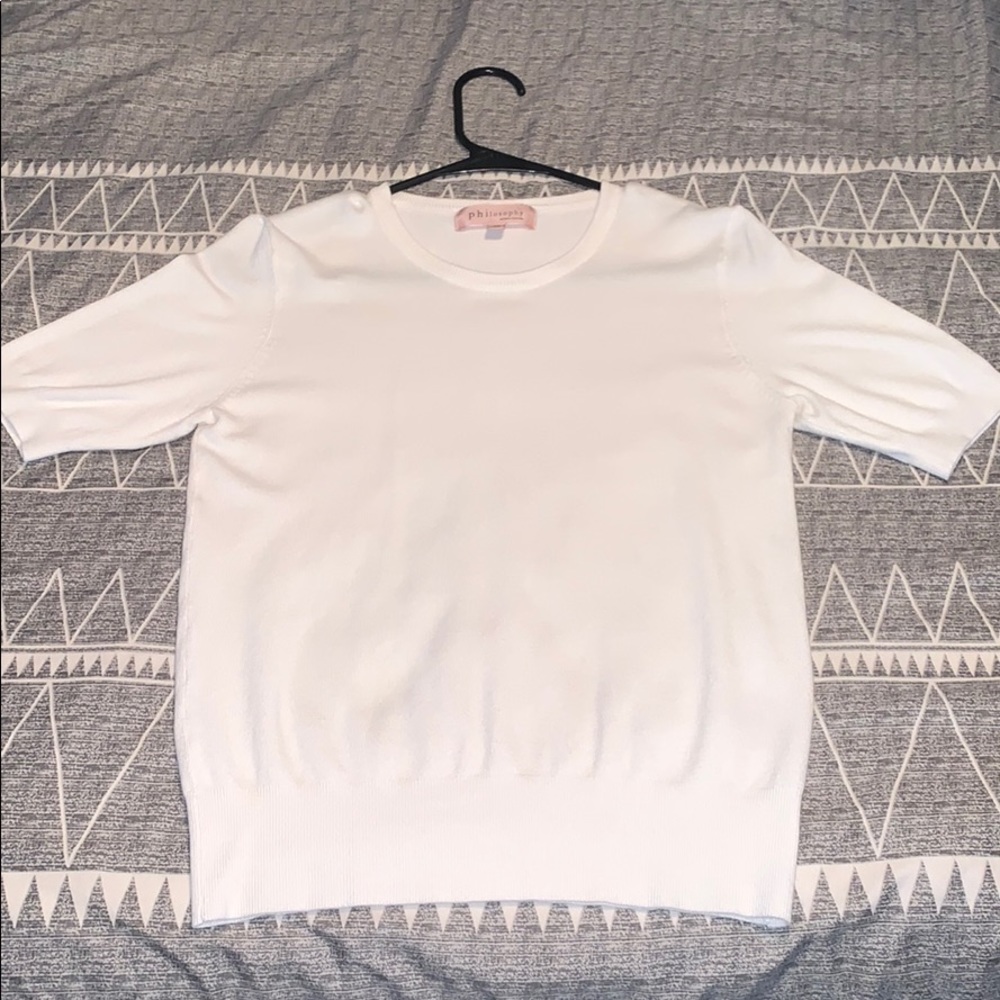 Philosophy White Sweater T XS